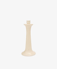 Maria Candleholder. White glazed ceramic candlestick