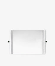 Roberta Serving Tray with slightly angled side edges and two small dark round knobs on each side, showcasing a minimal design, set against a plain white background.