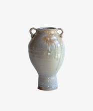 Frances Palmer | Wood fired two handled vase with pedestal