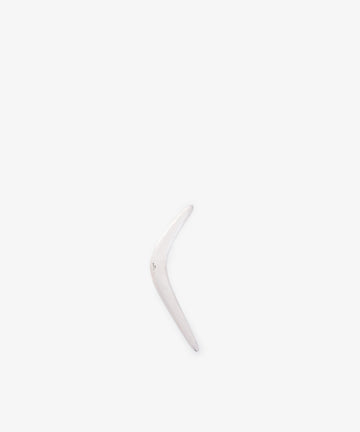 The Vintage Silver Boomerang Letter Opener is displayed upright against a plain white background.