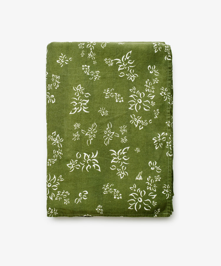 S&Bee Tablecloth. Image of tablecloth folded in a rectangle. Front view.