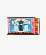 Box of Matches by Archivist Gallery. Rectangular novelty matchbox printed with colorful illustrated poodle dogs.