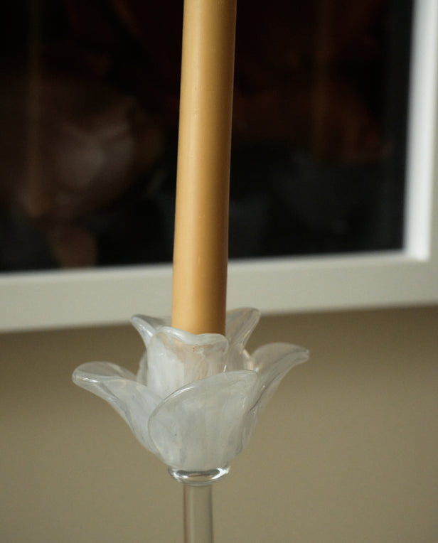 glass candleholders and candlesticks