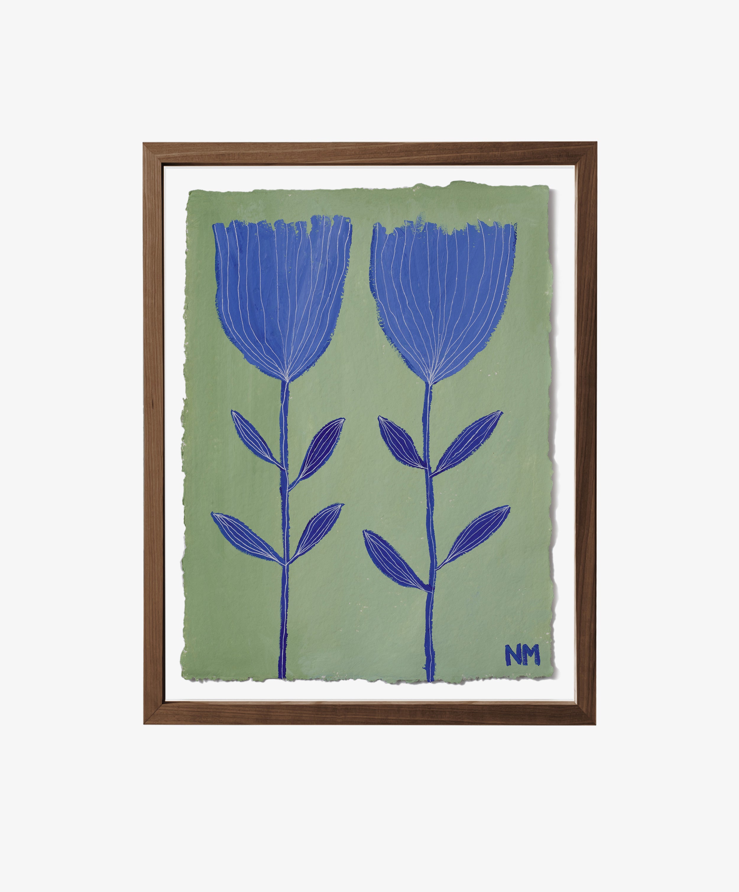 Blue Flowers in Bloom