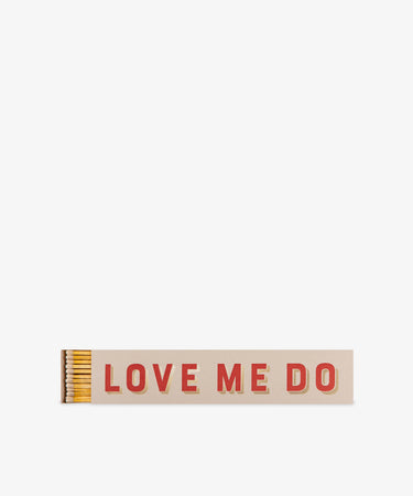 Luxury Matches: A long matchbox with 