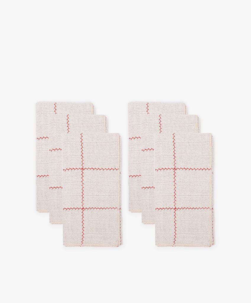Filial Check Napkin, Set of 6