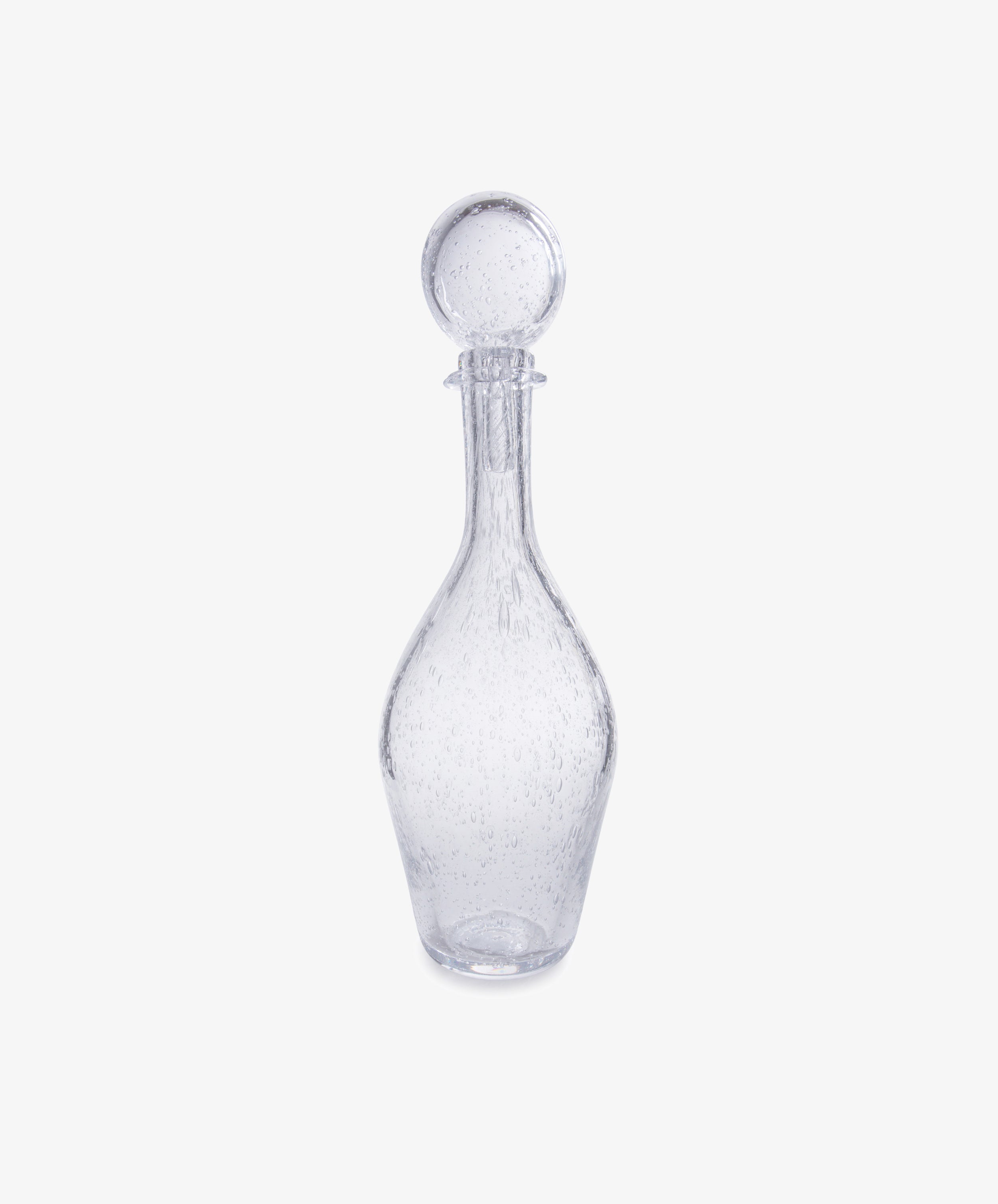 Bubble Glass Paunched Decanter