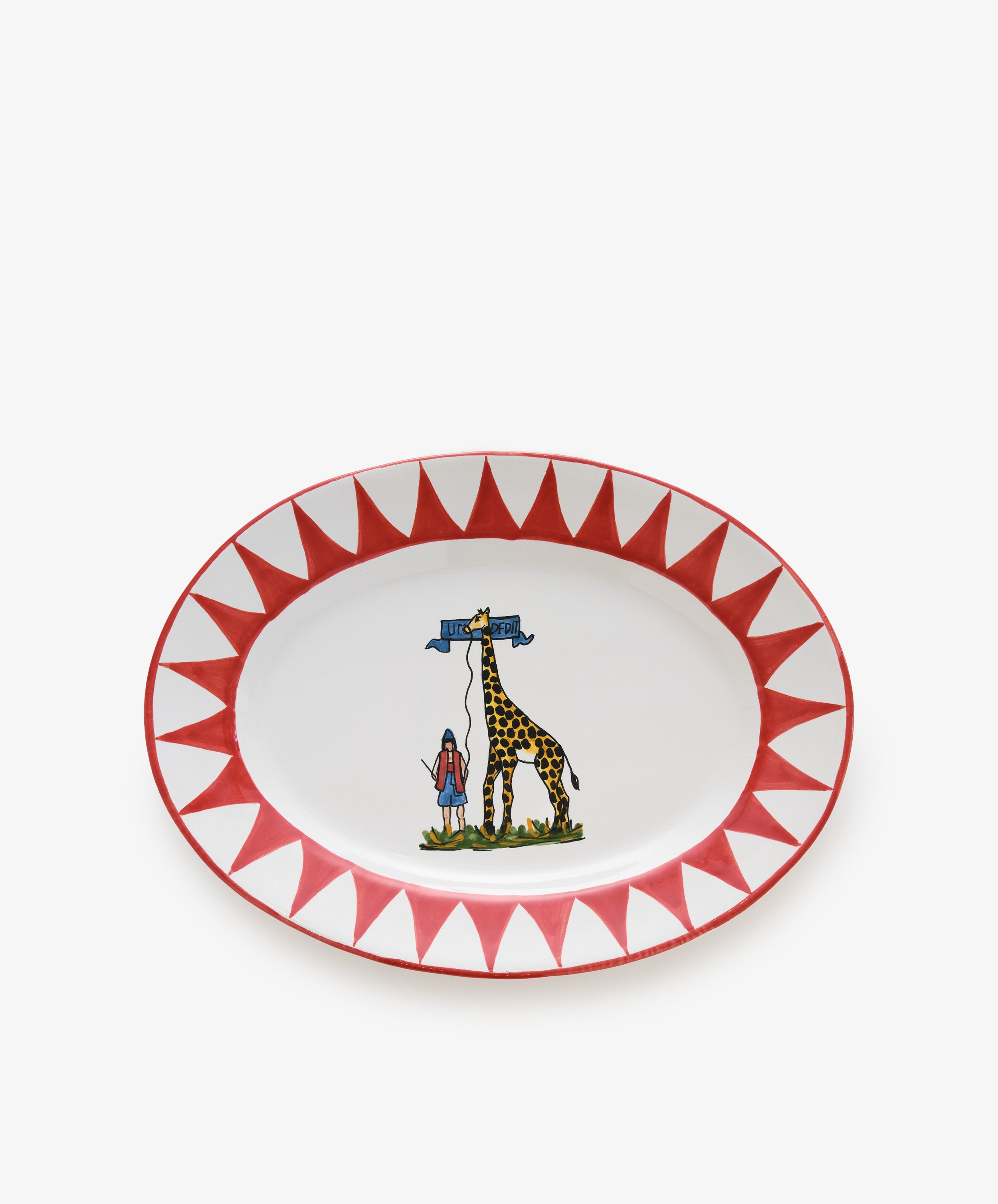 Palio Oval Serving Platter, The Giraffe