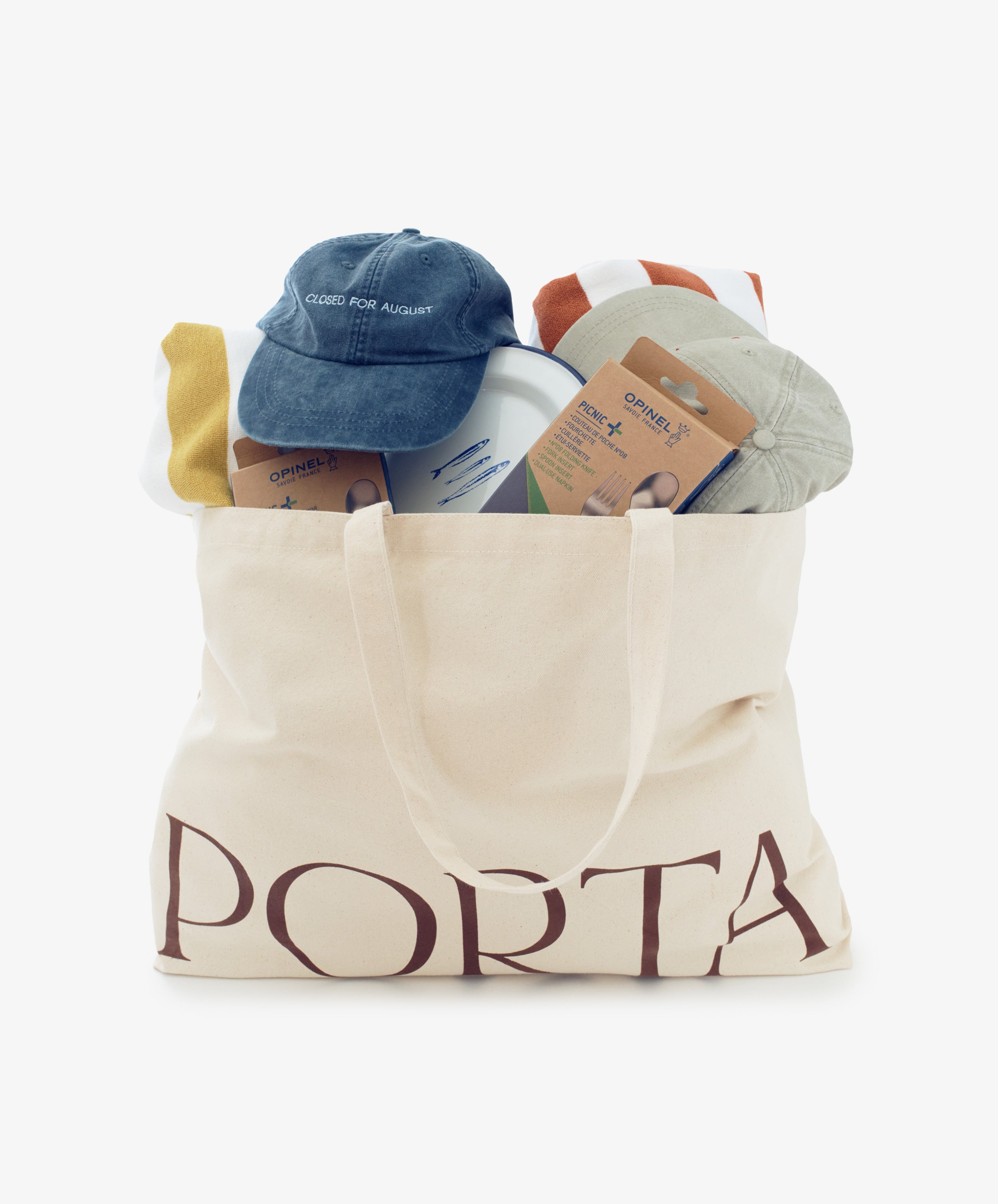 The Pesco Weekender cream canvas tote, featuring 