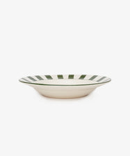 Julius Serving Platter in Green. Side view.