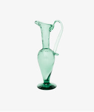 Alba Vase in Emerald Green. Profile view of the vase.