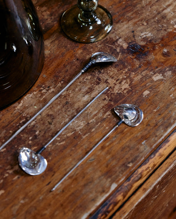 silverware on wood table