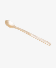 A single Lungo Spoon with a rounded bowl and long, straight handle—ideal for tall cocktails or ice cream sundaes—rests on a plain white background.