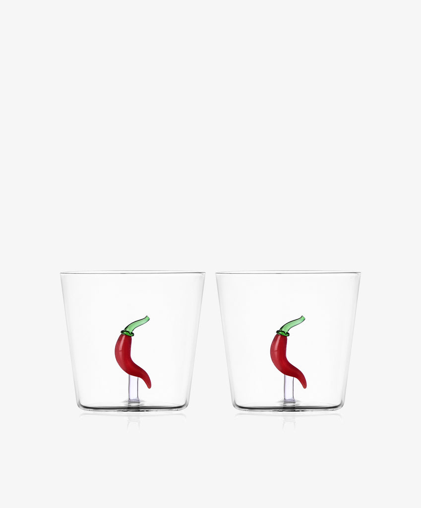 Chili Pepper Tumbler, Set of 2