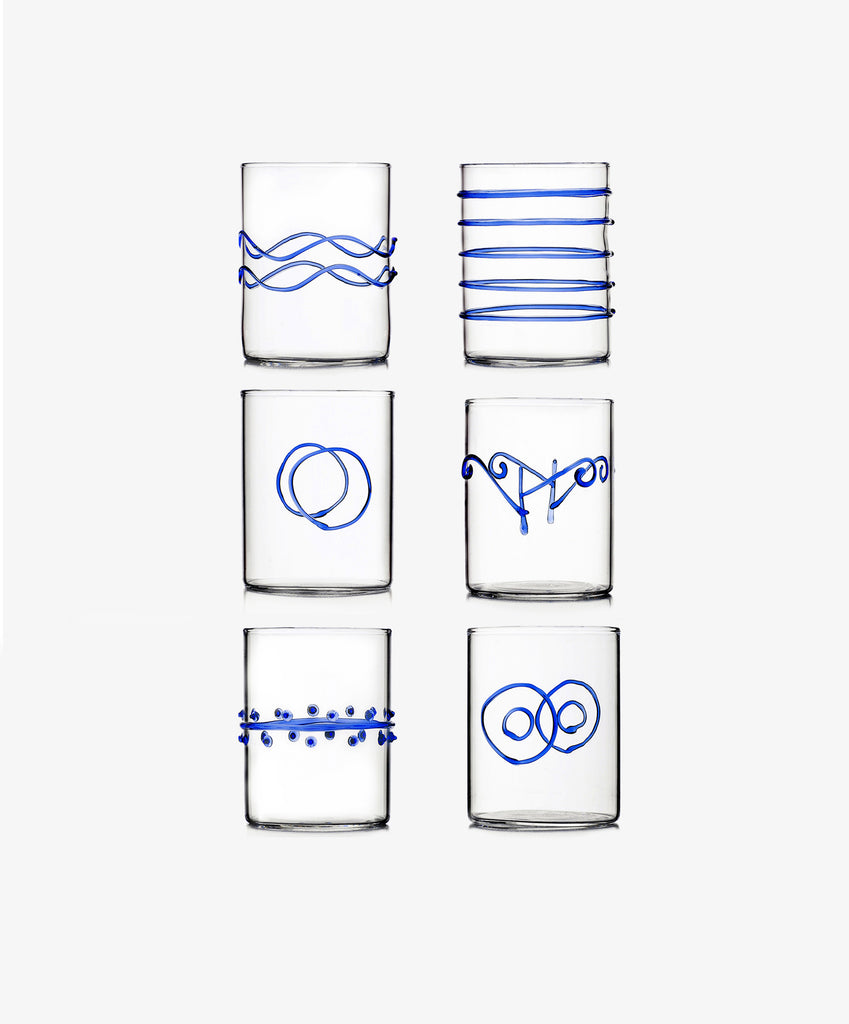 Deco Water Glass, Set of 6