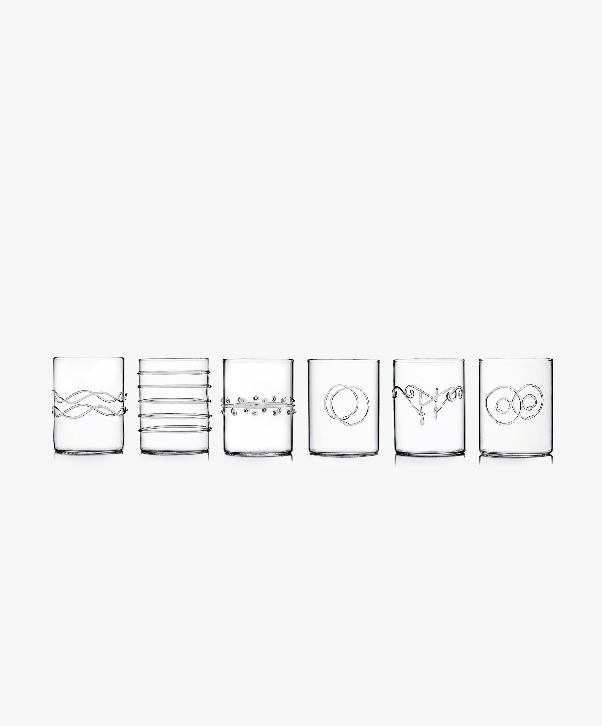 Deco Water Glass, Set of 6