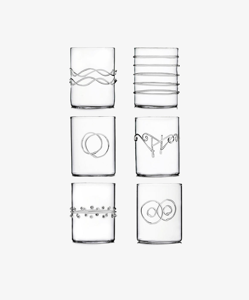 Deco Water Glass, Set of 6