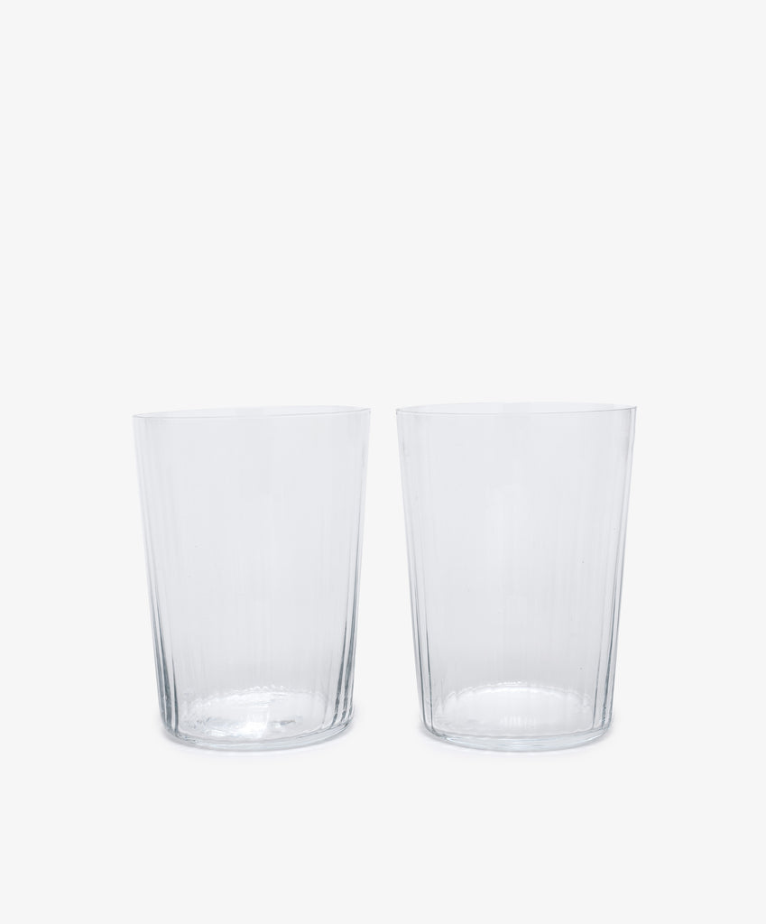 Teo Ridged Water Glass, Set of 4