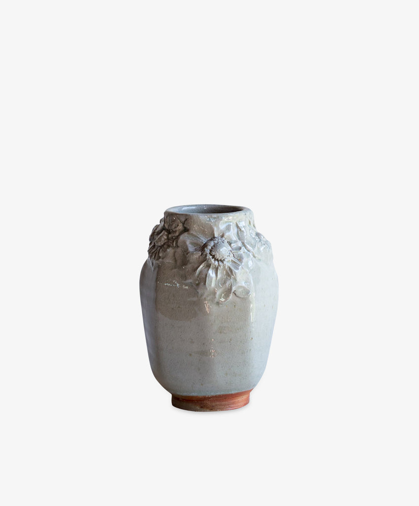 Frances Palmer | Wood fired vase with flowers – PORTA