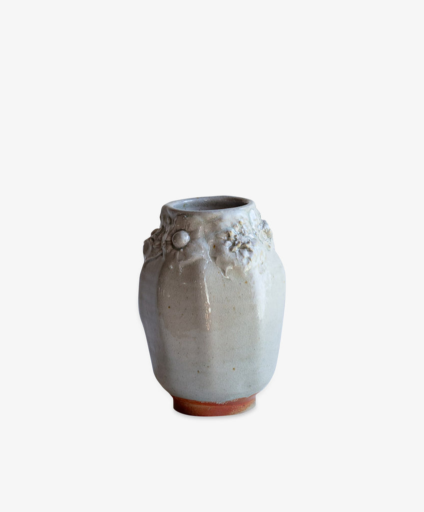 Frances Palmer | Wood fired vase with flowers – PORTA