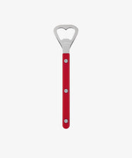 The Bottle Opener, featuring a red handle with three rivets, is displayed against a white background.