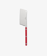 The Cheese Cleaver features a stainless steel blade and a red handle with three rivets, shown against a plain white background.