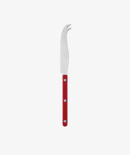 Large Cheese Knife by Sabre. Stainless steel blade with red acrylic handle.