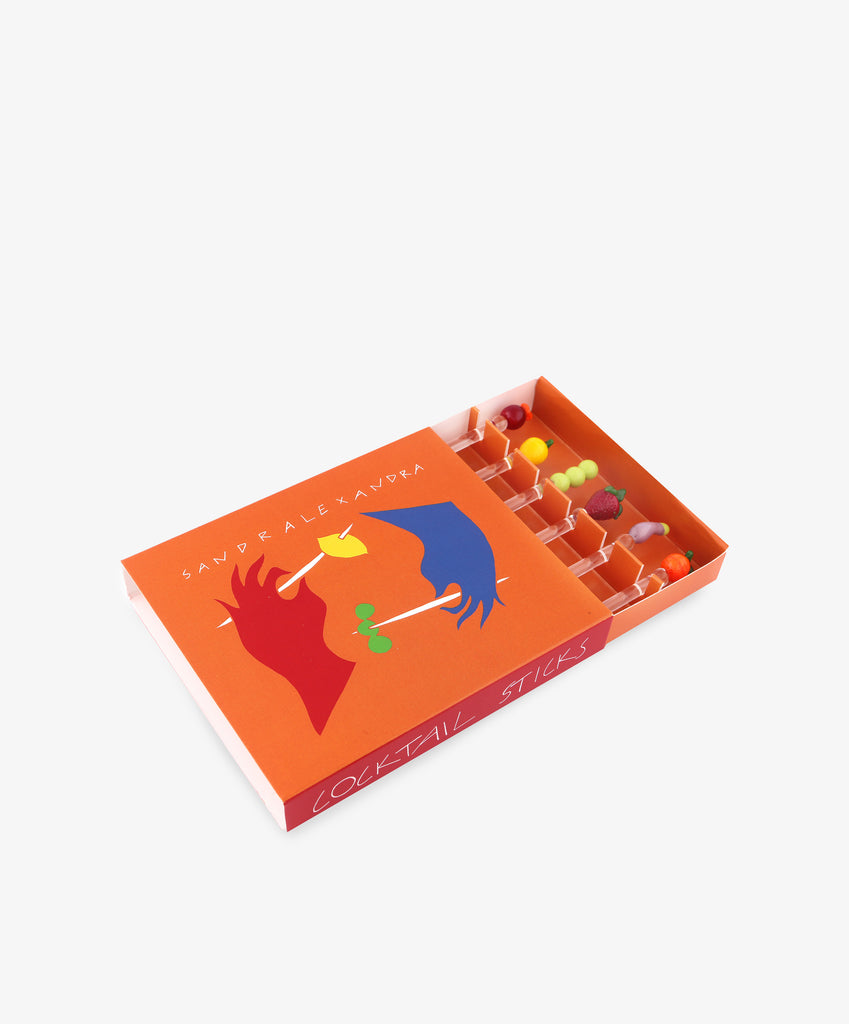 Groceries Cocktail and Nibble Sticks, Set of 6