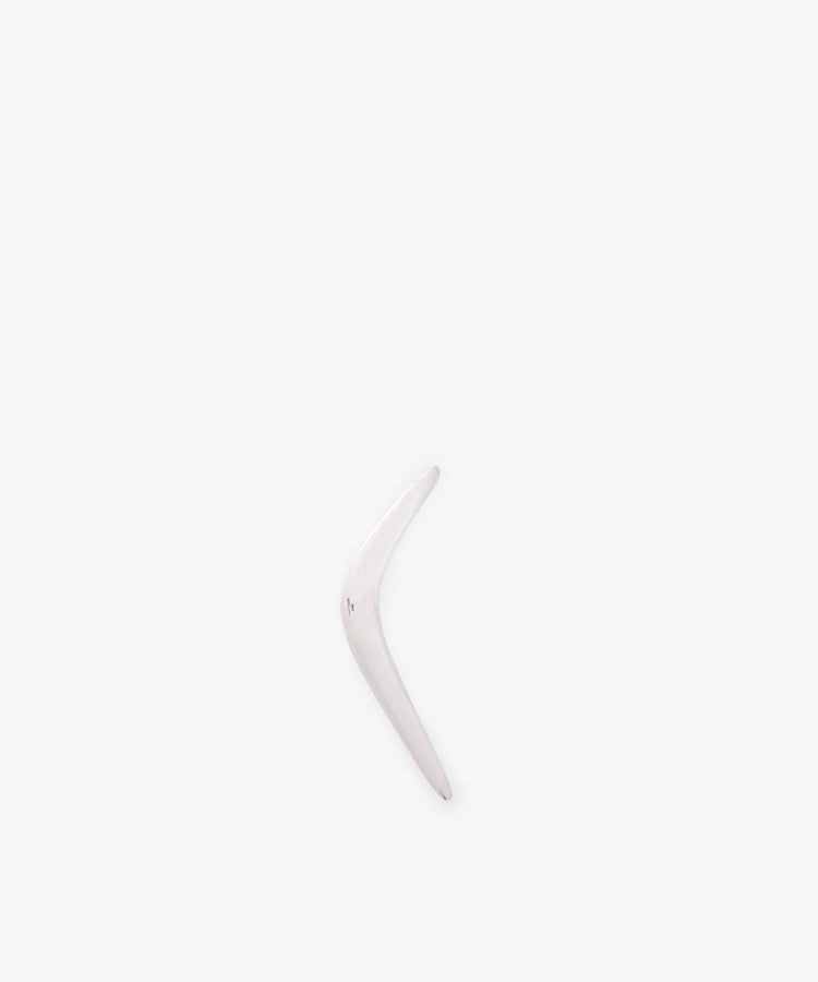 The Vintage Silver Boomerang Letter Opener is displayed upright against a plain white background.