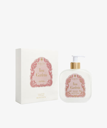 A white pump bottle labeled 