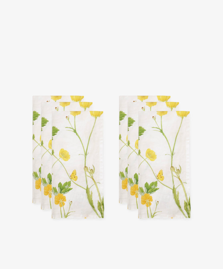 Buttercup Linen Napkin, Set of 6