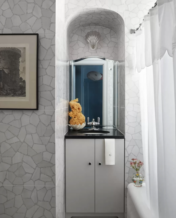 bathroom vanity in a bathroom