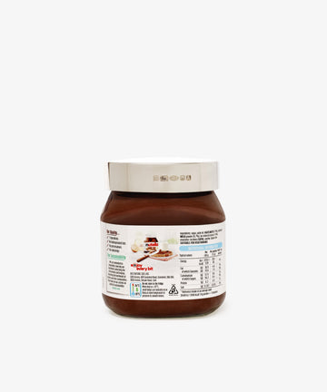 A jar of Nutella with a Sterling Silver Lid is shown, its back label visible with nutritional info—a luxurious pantry accessory for those seeking opulent kitchen decor.