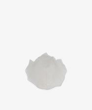 The Leaf Bowl is a small, white ceramic bowl shaped like a leaf, displayed on a plain white background.