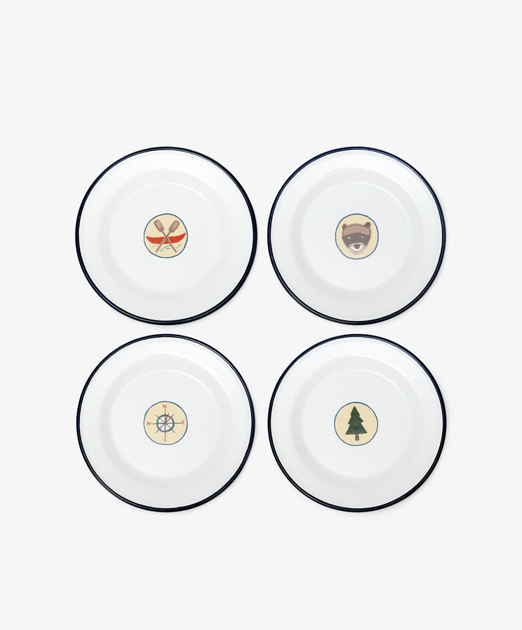 Camp Plates, Set of 4