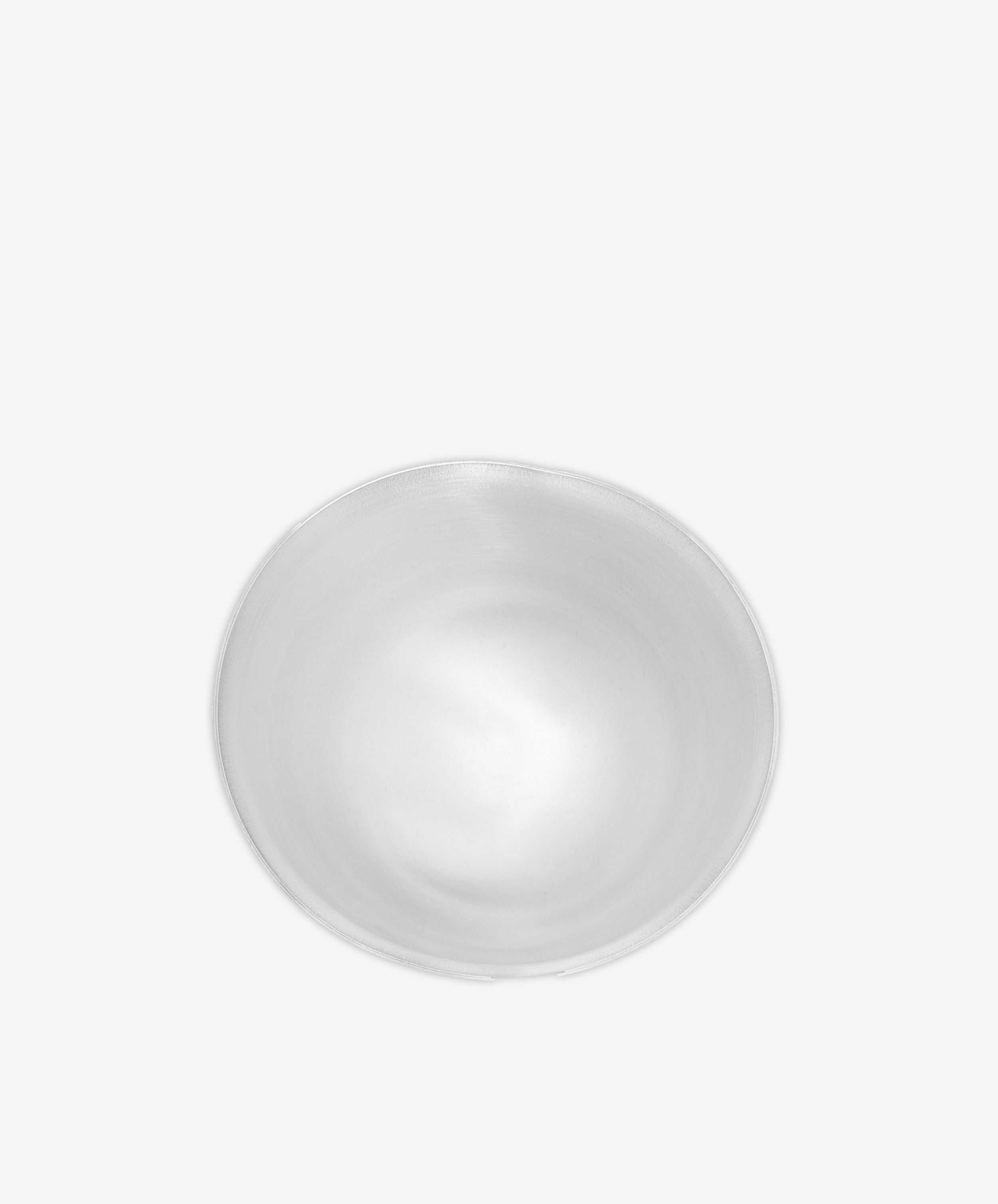 The Lena Pen Pot, a round metal container with a satin finish, is shown from above against a white background.