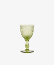 Diamond Cut White Wine Glass, Set of 2
