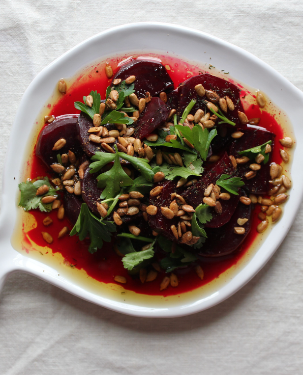 beets mezze dish
