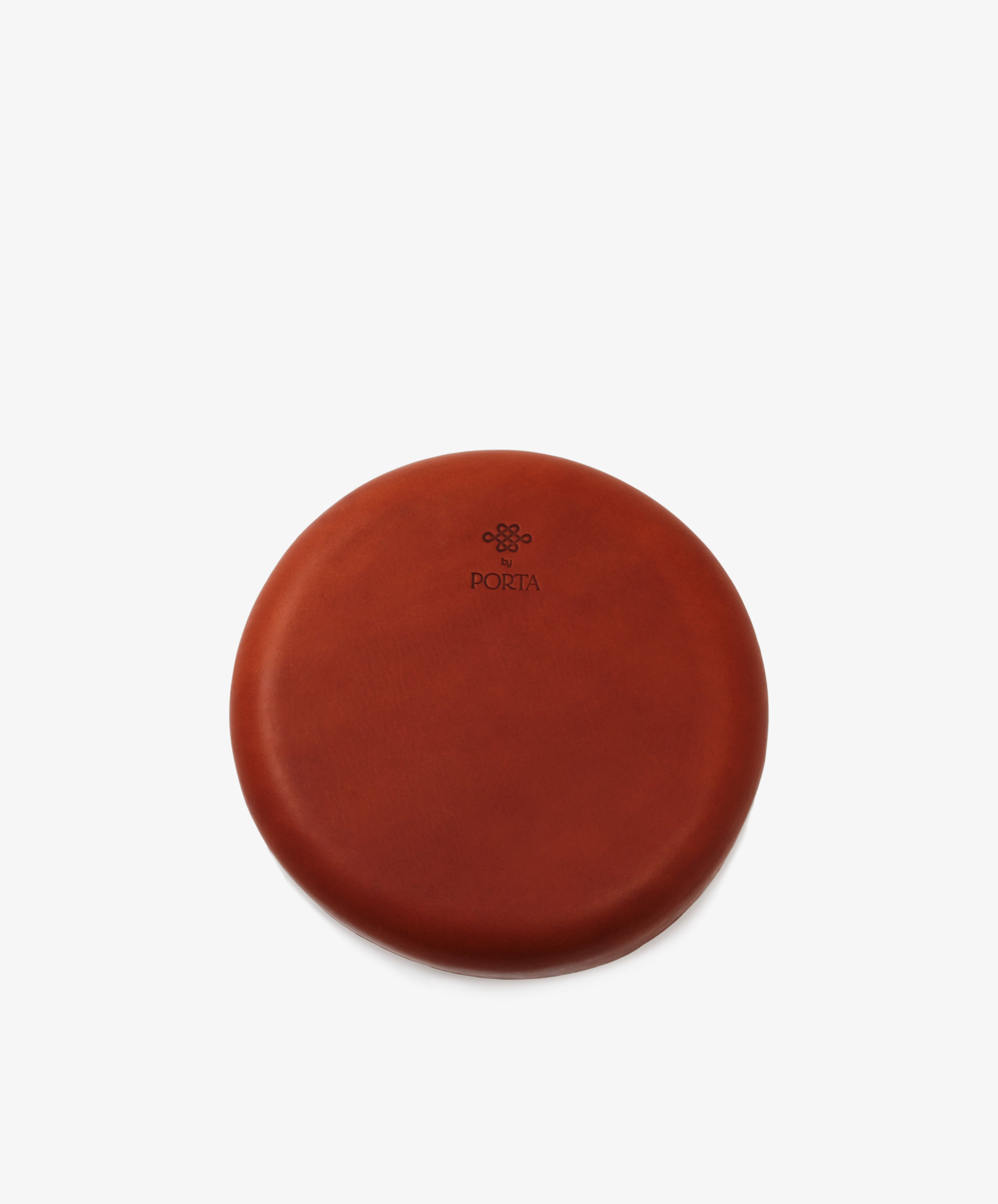 Leather Round Bowl with Painted Rim, XXL