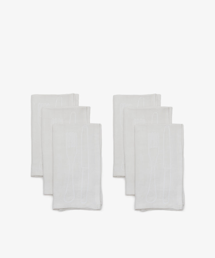 Fourchette & Couteau Napkins, Set of 6