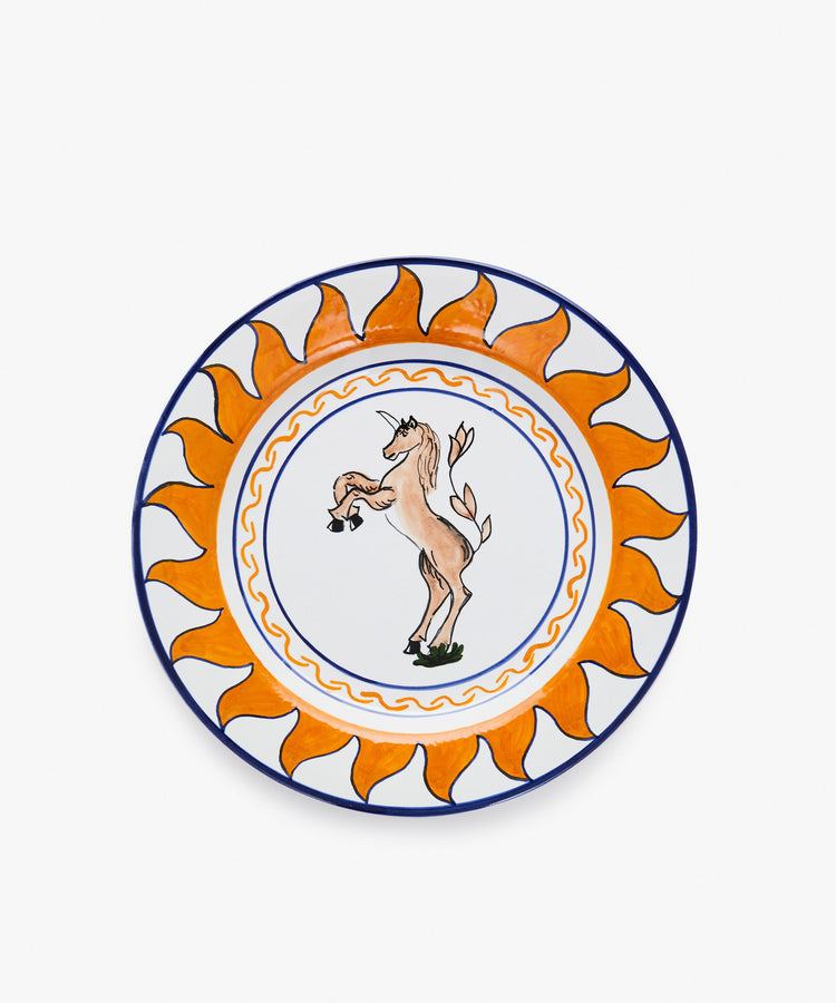 Palio Dinner Plate, The Unicorn