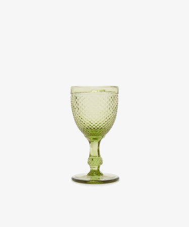 Diamond Cut White Wine Glass, Set of 6