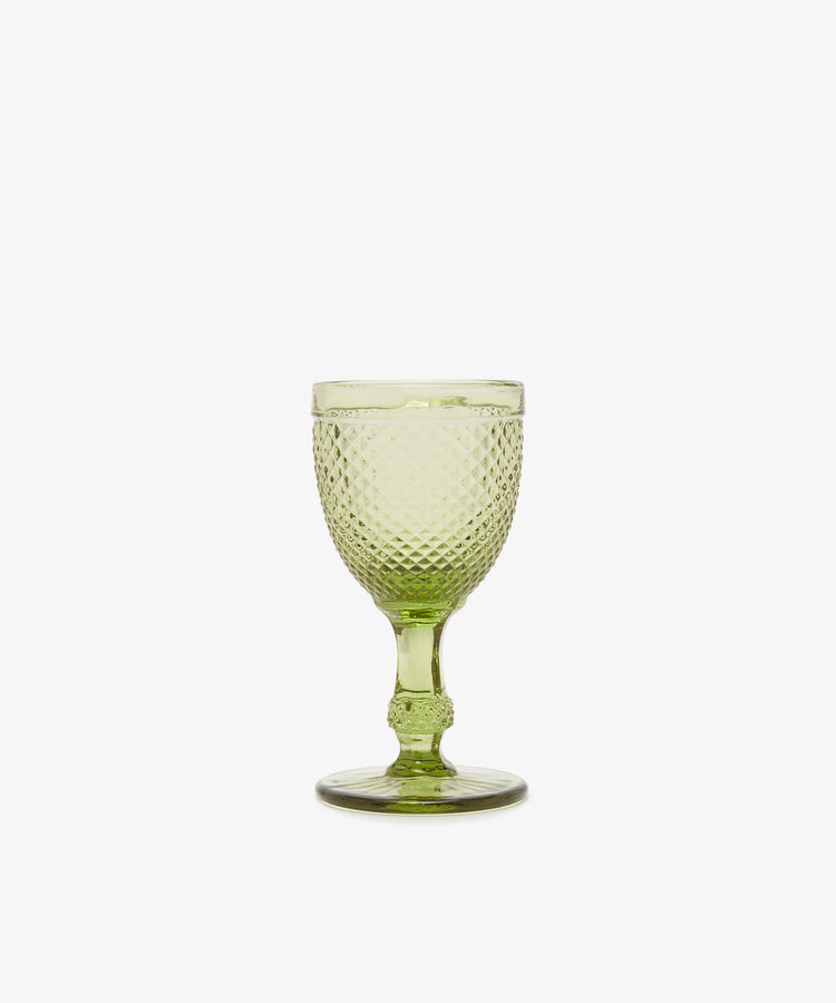 Stemless Wine Glass with Pineapple Texture