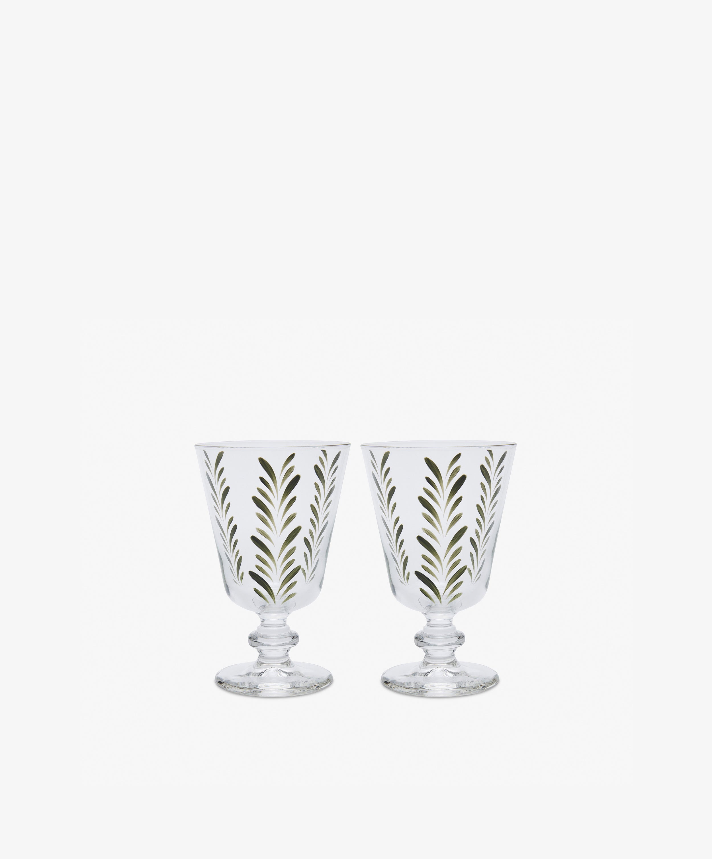 Spruce Stemmed Wine Glass, Set of 2